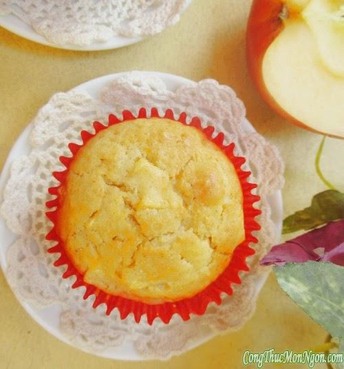 Cuối tuần làm bánh muffin táo ăn chơi