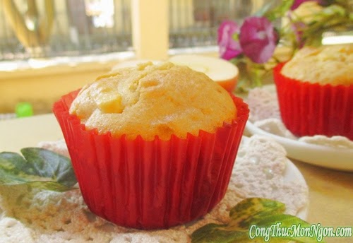 Cuối tuần làm bánh muffin táo ăn chơi