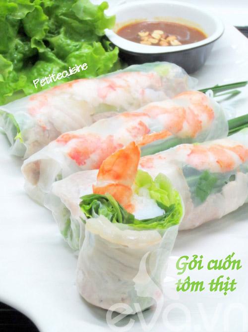 Cuối tuần làm gỏi cuốn tôm thịt ăn chơi