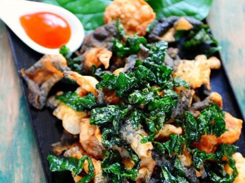 da ech chien la lot ngon la mieng cho ngay lanh Da ếch chiên lá lốt ngon lạ miệng cho ngày lạnh