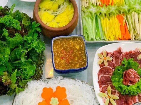 doi bua voi bo nhung giam thom ngon chong con xuyt xoa khong ngot Đổi bữa với bò nhúng giấm thơm ngon, chồng con xuýt xoa không ngớt