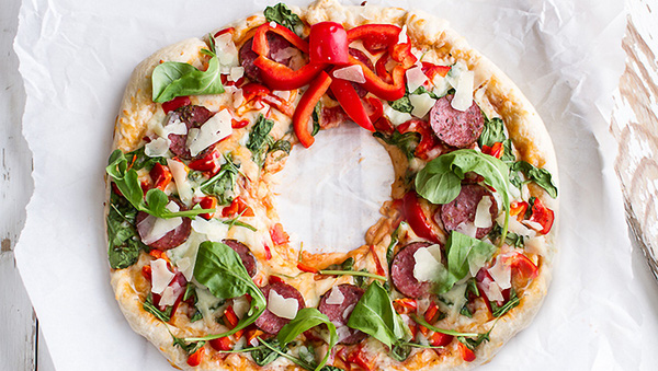 Giáng sinh năm nay nhà mình có món pizza vừa đẹp vừa ngon