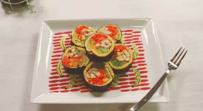 Gimbap không cơm là món gì mà khiến cộng đồng ăn kiêng Hàn Quốc 