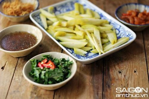 Gỏi cóc xanh tôm khô ngon giòn hấp dẫn
