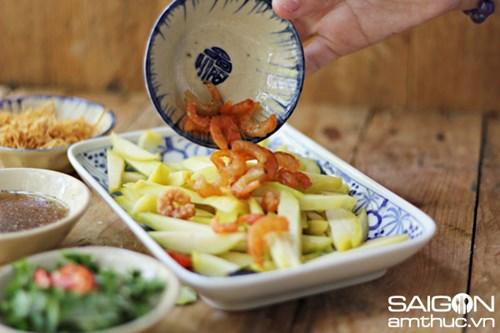Gỏi cóc xanh tôm khô ngon giòn hấp dẫn