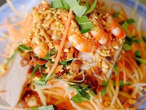 goi du du tom dat Gỏi đu đủ tôm đất