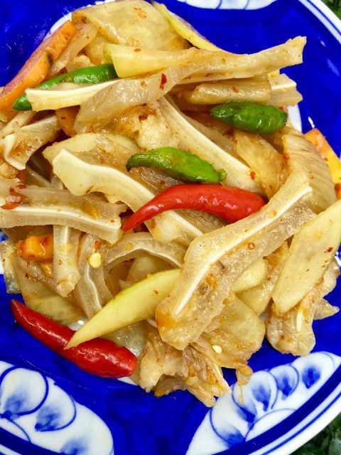 Gỏi tai heo kim chi đu đủ nhâm nhi ngon mê li ai cũng nghiền...