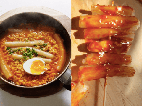 hai cach lam tteokbokki nhu that tu banh trang Hai cách làm tteokbokki 'như thật' từ bánh tráng