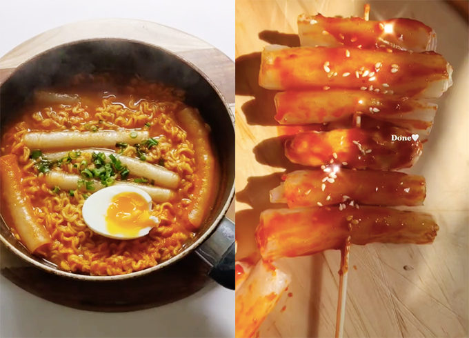 Hai cách làm tteokbokki 'như thật' từ bánh tráng