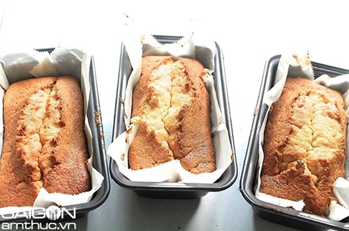 Hấp dẫn bánh pound cake vị sầu riêng