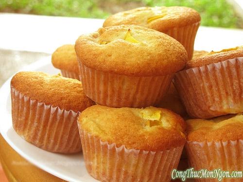 Hấp dẫn với bánh muffin xoài sữa chua