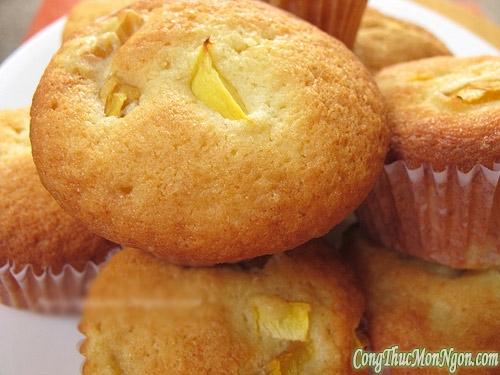 Hấp dẫn với bánh muffin xoài sữa chua