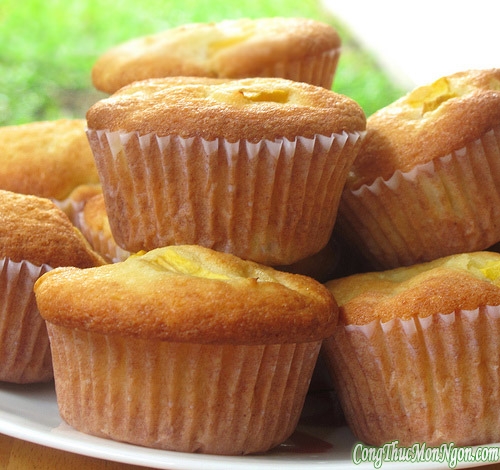 Hấp dẫn với bánh muffin xoài sữa chua