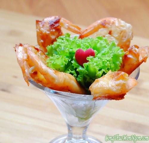 Hấp dẫn với tôm cuộn phô mai chiên giòn