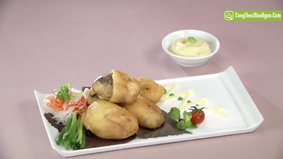 Hàu chiên giòn sốt mayonnaise mù tạt