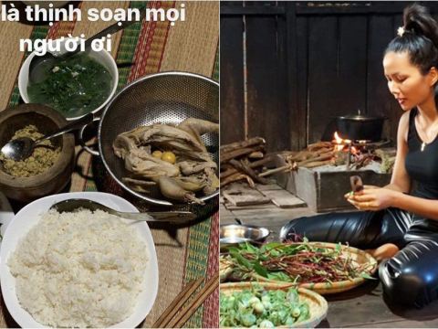 hoa hau hhen nie ua nuoc mieng thay suong va da khi khoe mam com dai khach o que Hoa hậu H'Hen Niê ứa nước miếng, thấy "sướng và đã" khi khoe mâm cơm đãi khách ở quê