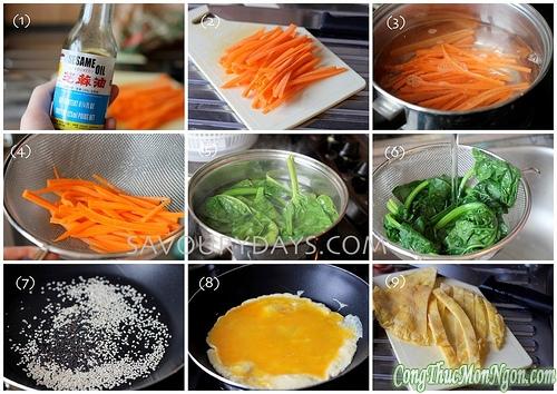 Học cách làm món sushi chiên