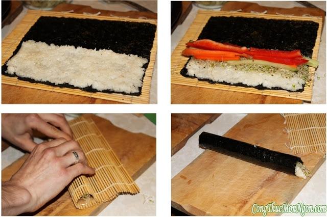 Học cách làm món sushi chiên
