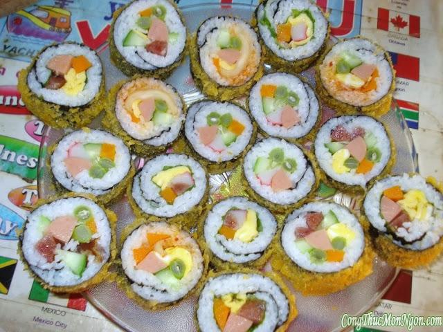 Học cách làm món sushi chiên
