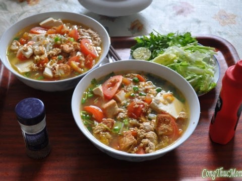 huong dan cach lam bun rieu cua ha noi Hướng dẫn cách làm bún riêu cua Hà Nội