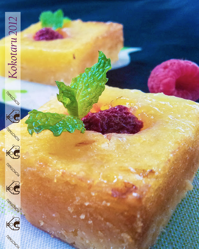 Hướng dẫn cách làm món bánh Lemon raspberry bars