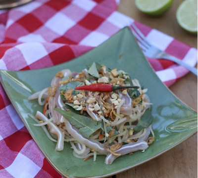 huong dan lam goi du du voi tai heo Hướng dẫn làm gỏi đu đủ với tai heo