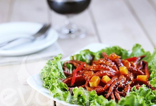Hướng dẫn làm món bạch tuộc sốt tương cà