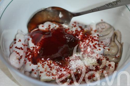 Hướng dẫn làm món bạch tuộc sốt tương cà