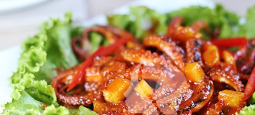Hướng dẫn làm món bạch tuộc sốt tương cà