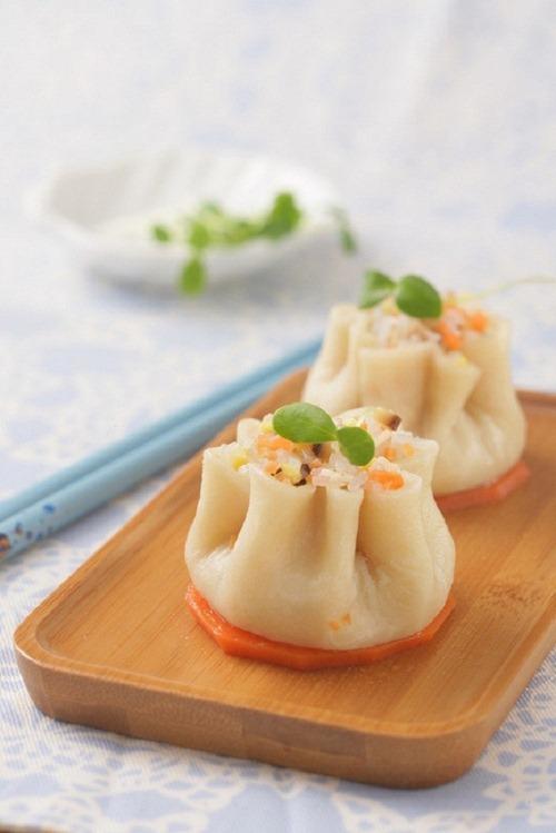 Hướng dẫn làm món Bánh bao hoa mai