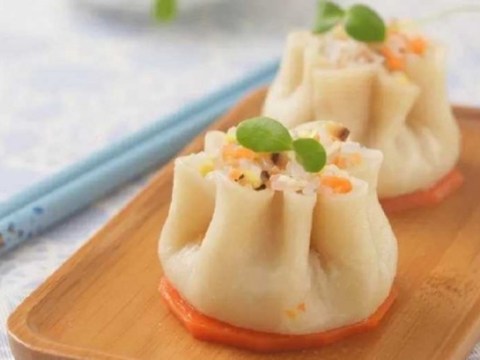 huong dan lam mon banh bao hoa mai Hướng dẫn làm món Bánh bao hoa mai