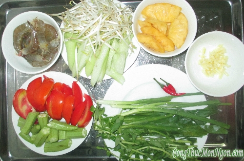 Hướng dẫn làm món canh chua tôm