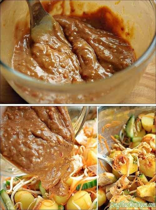 Hướng dẫn làm Món salad gà kiểu Indonesian