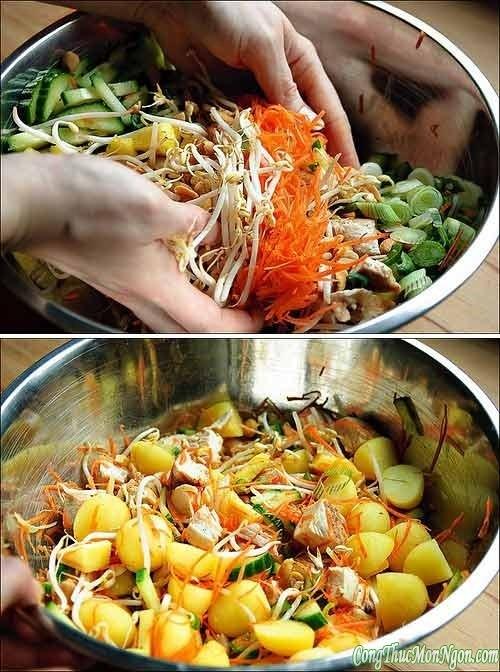Hướng dẫn làm Món salad gà kiểu Indonesian