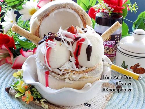 Kem dừa thơm mát, lạnh tê lưỡi cho ngày hè