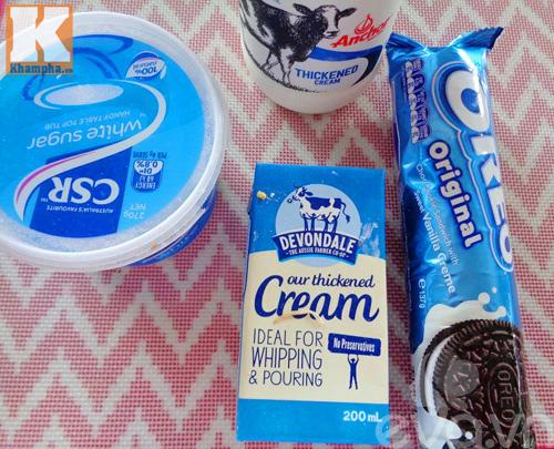 Không còn sợ nóng với kem sữa oreo mát lạnh