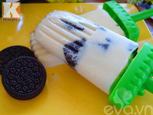 Không còn sợ nóng với kem sữa oreo mát lạnh