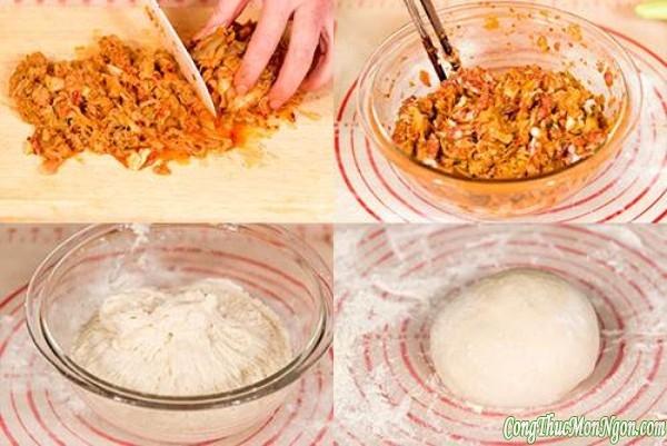 Lạ miệng với bánh bao nhân kim chi