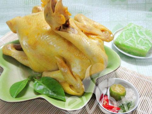 Lạ miệng với gà hấp muối