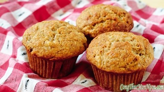 Làm bánh cupcake Banana Muffin cho ngày cuối tuần