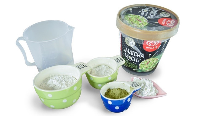 Làm bánh gì từ kem matcha mochi đậu đỏ?