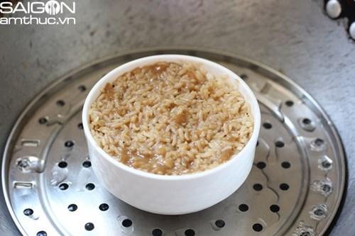 Làm món cơm hấp thịt ngon mê ly
