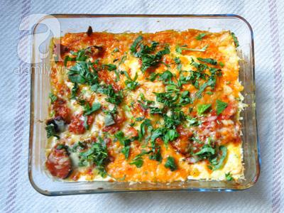 Lasagna chay lạ miệng đổi món cho ngày Rằm tháng Chạp