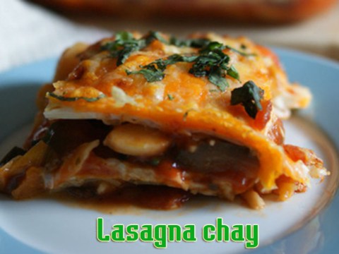 lasagna chay la mieng doi mon cho ngay ram thang chap Lasagna chay lạ miệng đổi món cho ngày Rằm tháng Chạp