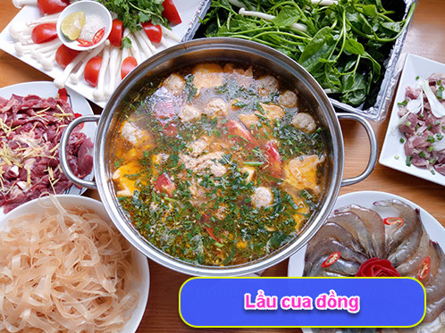 Lẩu cua đồng ấm áp ngày giá rét