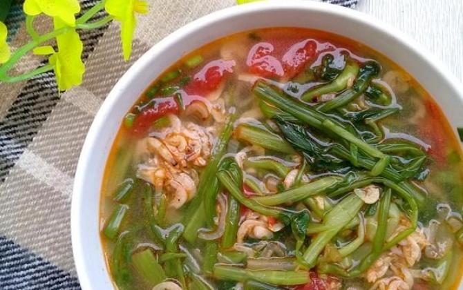 Mang cơm đi làm, đừng quên món canh cần nấu tép nhanh thần tốc lại cực ngon này