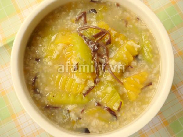 Mát bổ món chè bí đỏ đậu xanh