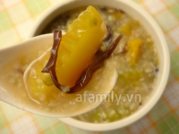 Mát bổ món chè bí đỏ đậu xanh
