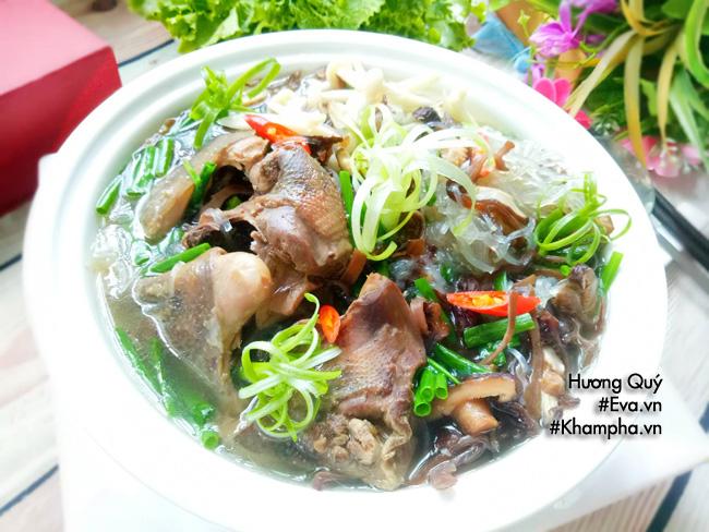 Miến nấu bồ câu cả nhà ăn sáng vừa ngon vừa bổ
