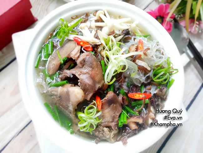 Miến nấu bồ câu cả nhà ăn sáng vừa ngon vừa bổ